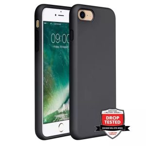 Phone Case - Silicone for iPhone SE/8/7 - Black
