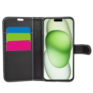Phone Case - Wallet for iPhone 15 Plus - Black