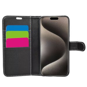 Phone Case - Wallet for iPhone 15 Pro Max - Black