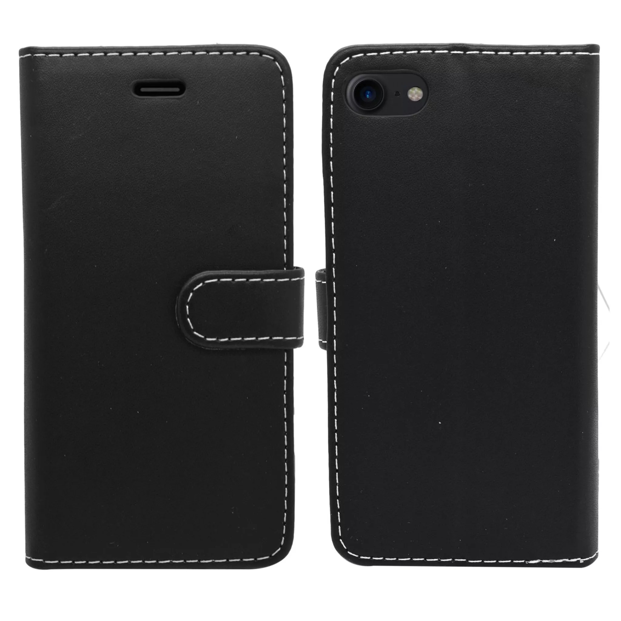 Phone case - wallet for iphone se/8/7/6s/6 - black - image 3