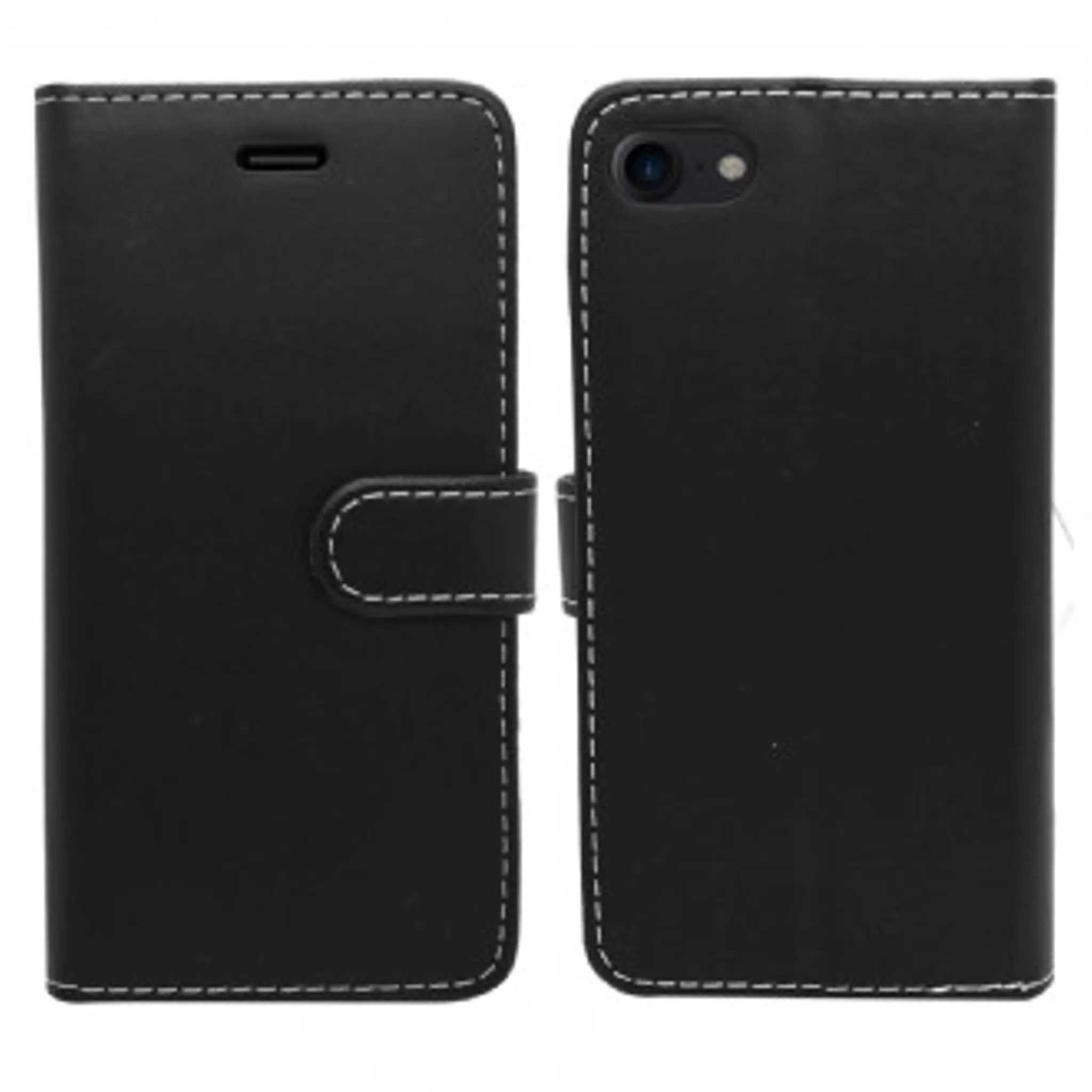 Phone case - wallet for iphone se/8/7/6s/6 - black - image 6