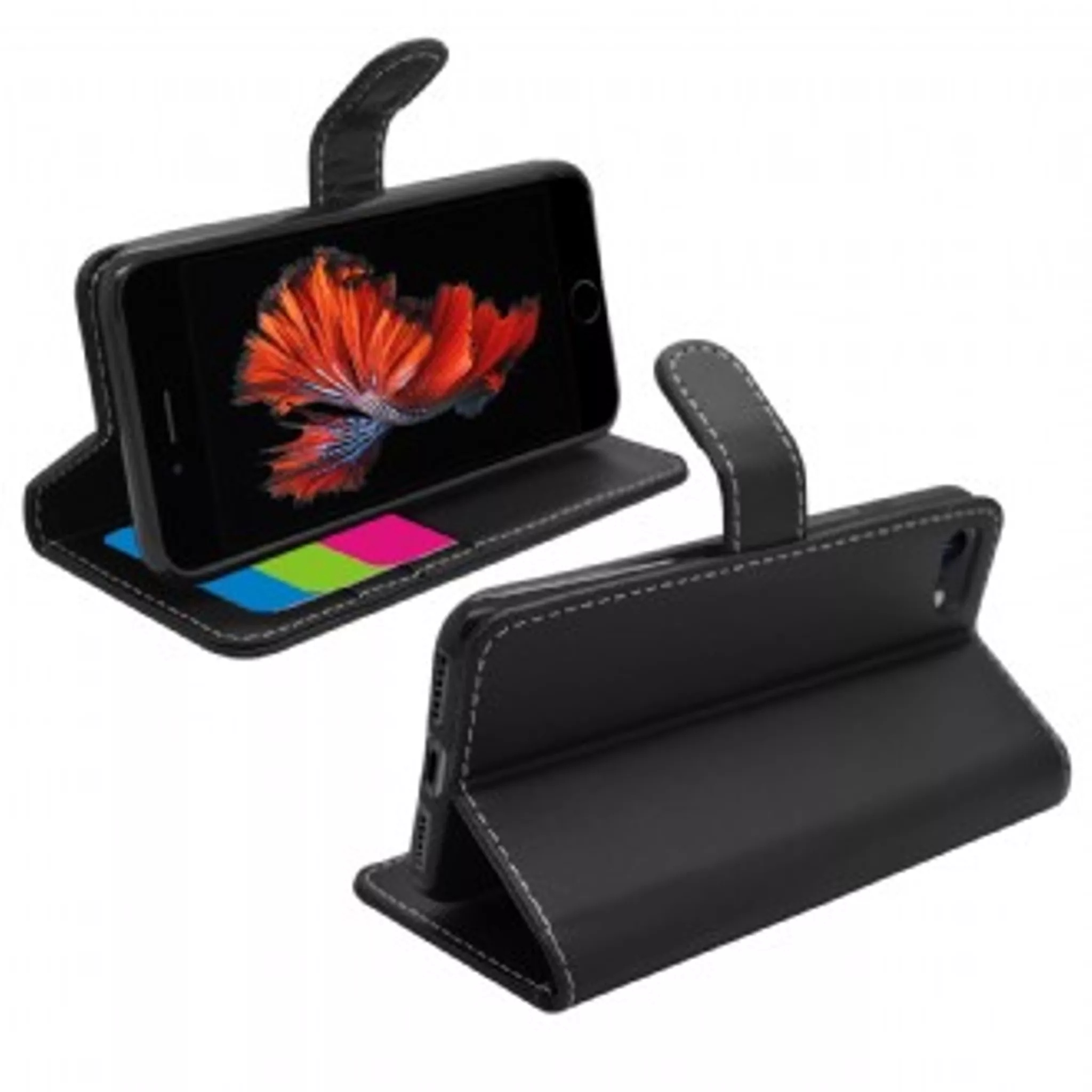 Phone case - wallet for iphone se/8/7/6s/6 - black - image 2