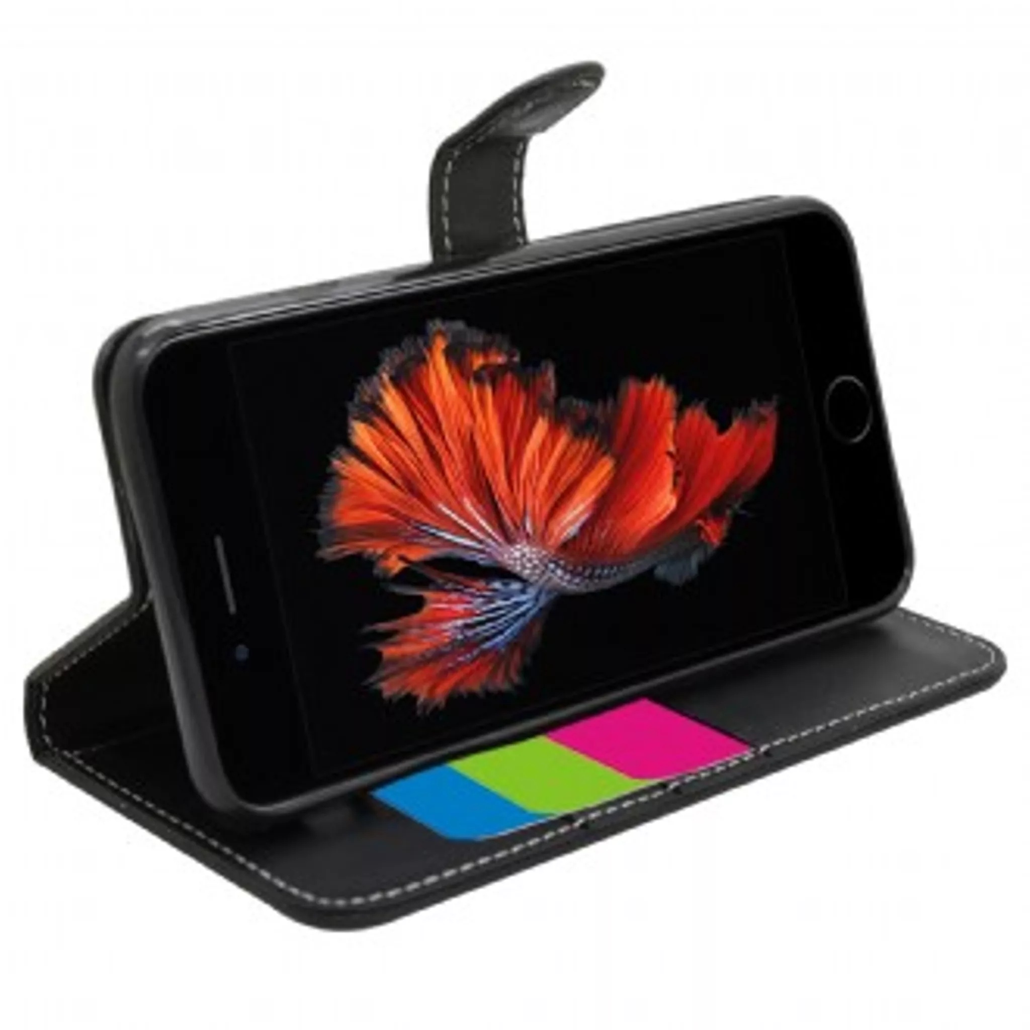 Phone case - wallet for iphone 8/7/6s/6 plus - black - image 2