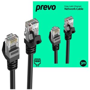 Prevo CAT-6 Ethernet Network Cable (3 metre / 3m) - Retail Boxed