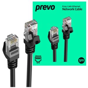 Prevo CAT-6 Ethernet Network Cable (5 metre / 5m) - Retail Boxed