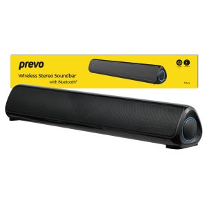 Prevo MS03 Wireless Stereo Soundbar - with Bluetooth, USB, SD