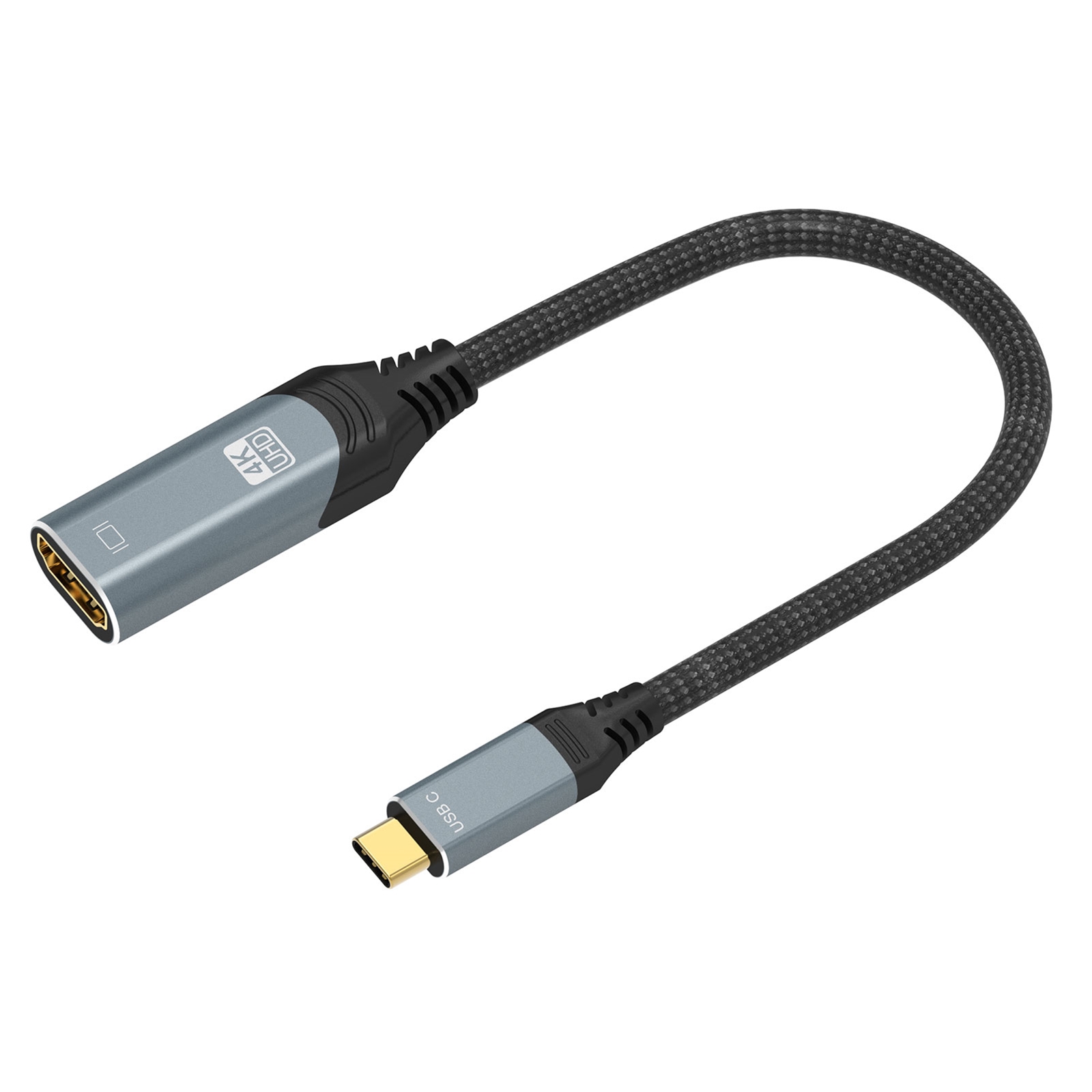 Prevo usbc-hdmi-ada display converter -- usb type-c (m) to hdmi (f) adapter -- hdmi 2. 0 -- retail boxed - image 2