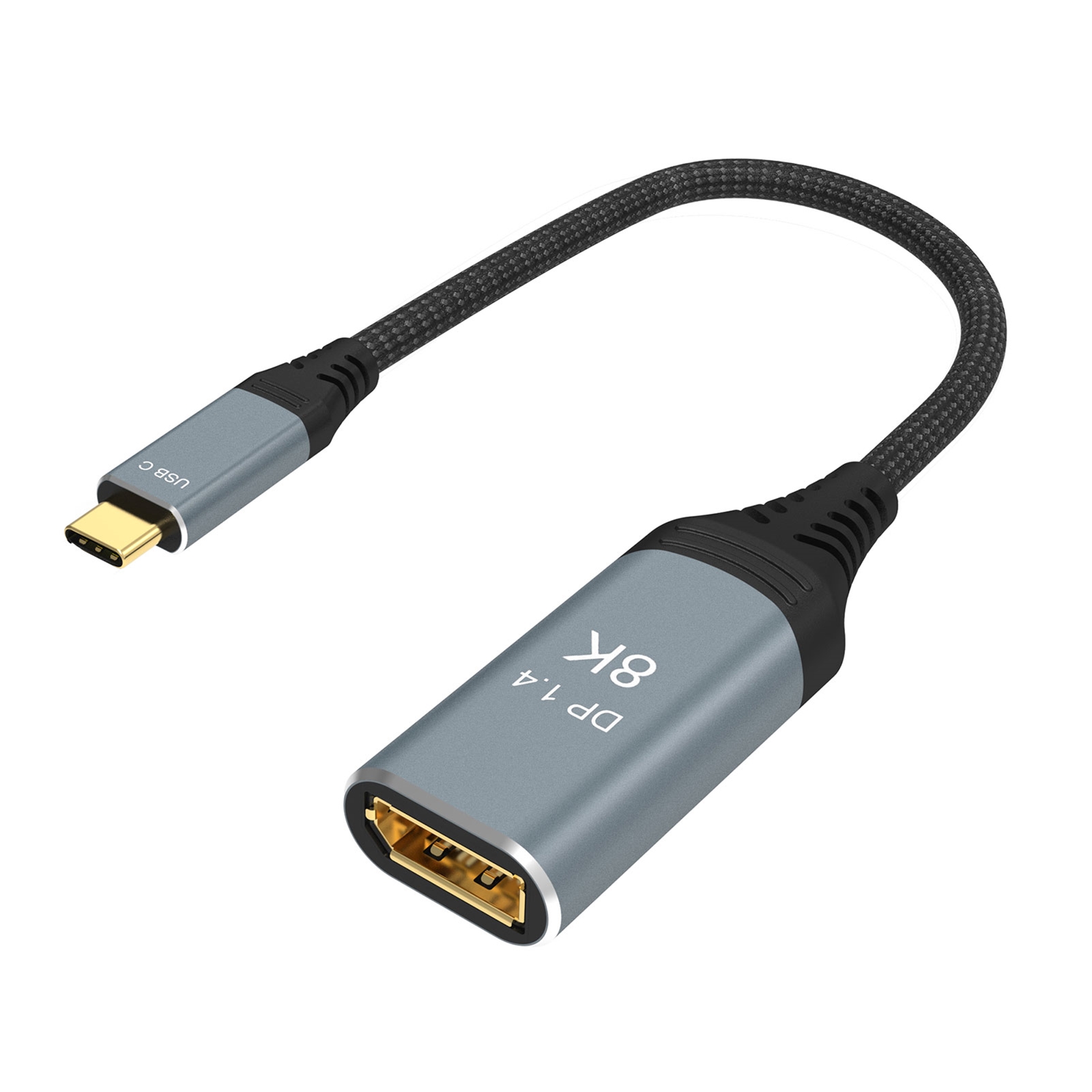 Prevo usbc to displayport alt mode converter - usb-c (m) / dp-ada (f) display adapter cable -- retail boxed - image 4