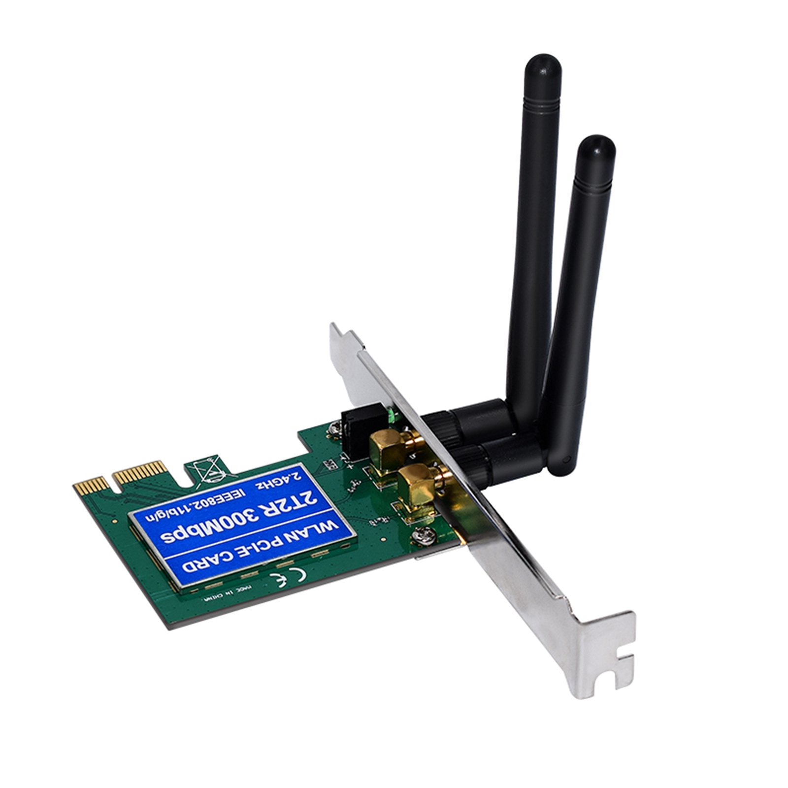 Prevo wireless adaptor card - pci express / pcie - n300 / 802. 11 n / wi-fi 4 - 300 mbps - image 2