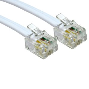 RJ11 to RJ11 Cable - Suitable for ADSL Modems - 2 Metres