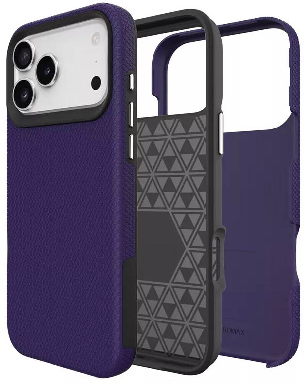 Progrip purple phone case for iphone 17 pro max - design