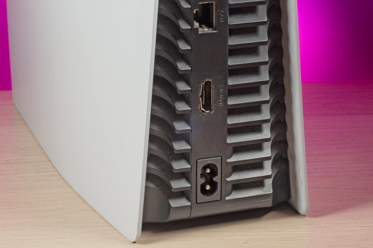 Ps5 rear panel showing hdmi port at repair alliance dundee