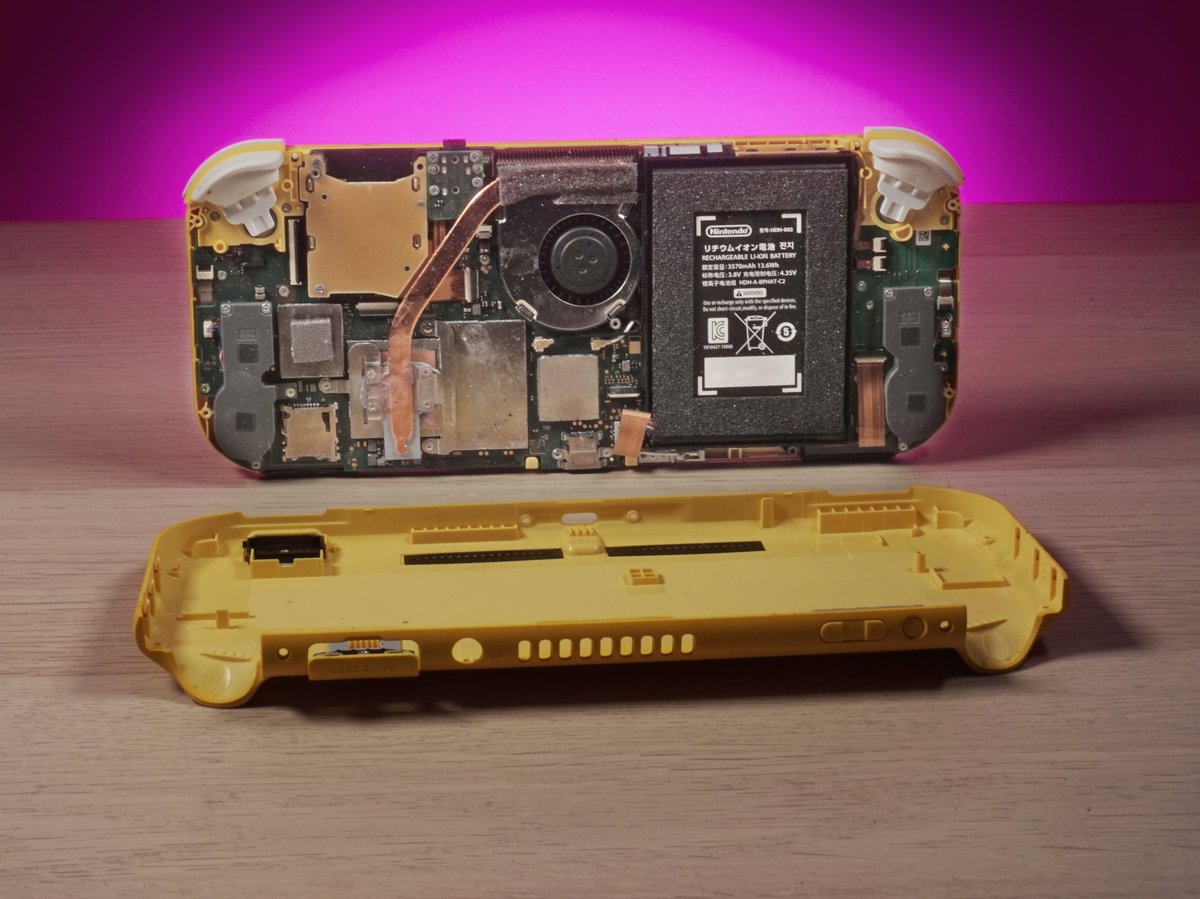 Nintendo switch lite opened for repair at repair alliance dundee